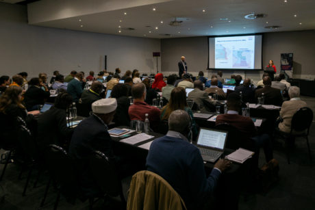 Ben Boteler (IASS) and Carole Durussel (IASS) presenting ©Mathias Greiner
